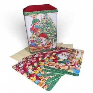 Gibson Festive Christmas Tin with Coasters